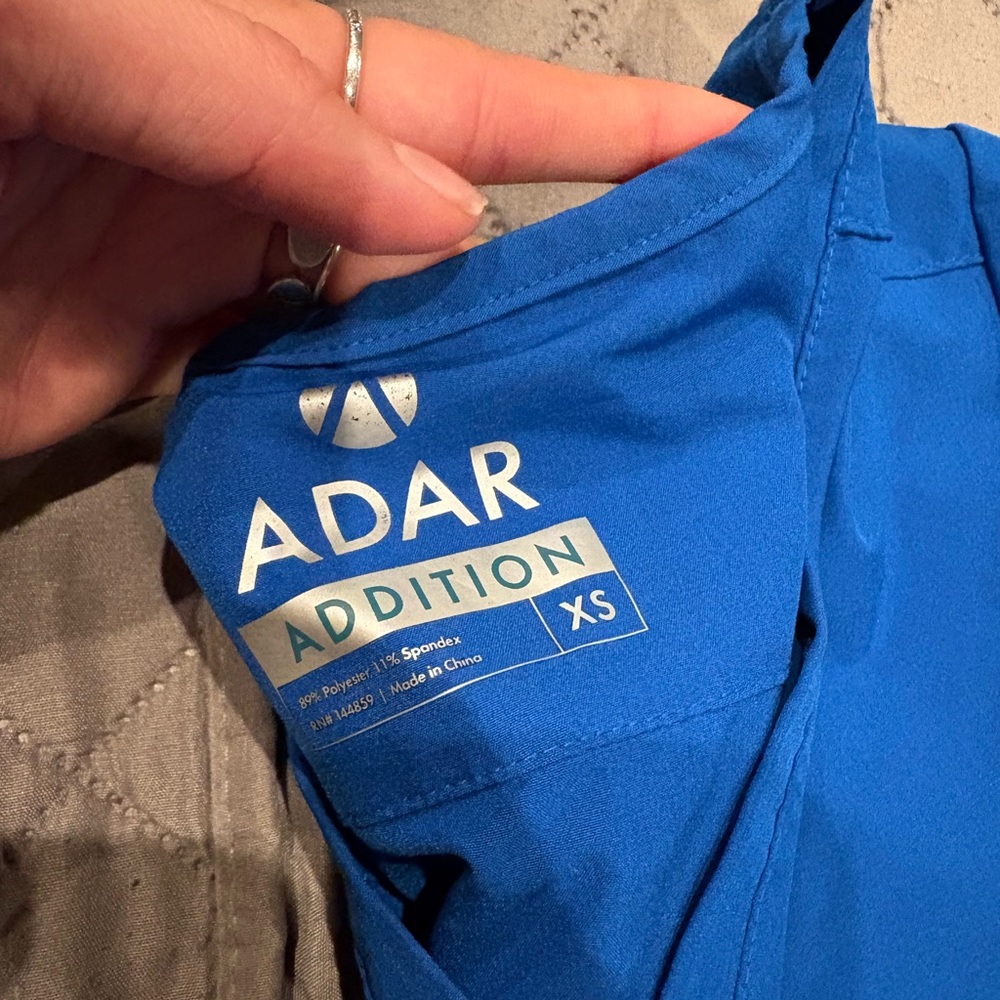Adar Blue Scrub set xs